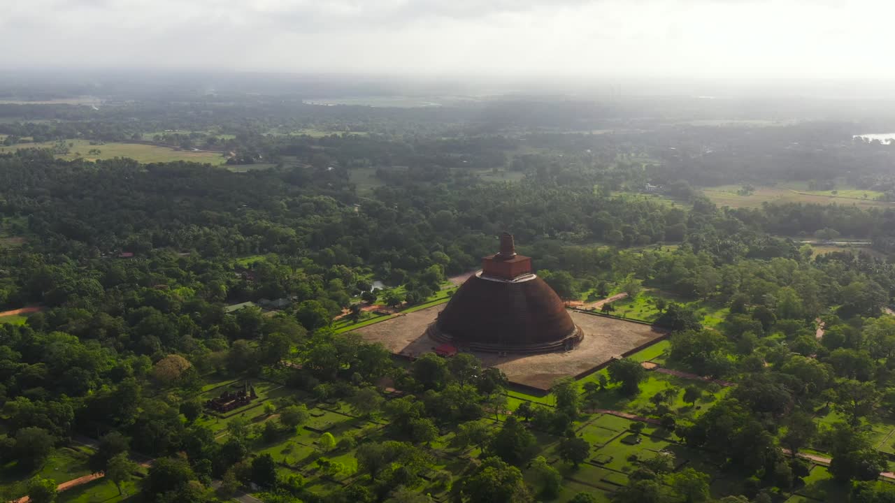 Buddhist temples in Anuradhapura. Sri Lanka.