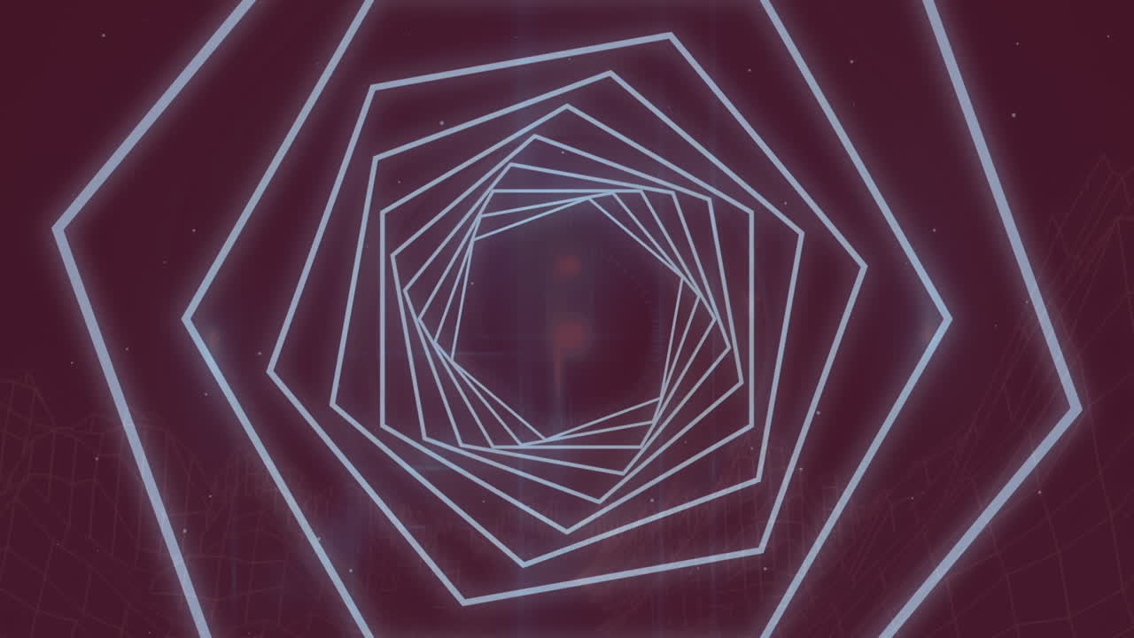 animación de formas en movimiento sobre fondo negro