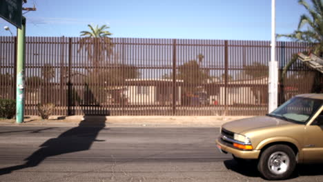 border fence in the desert