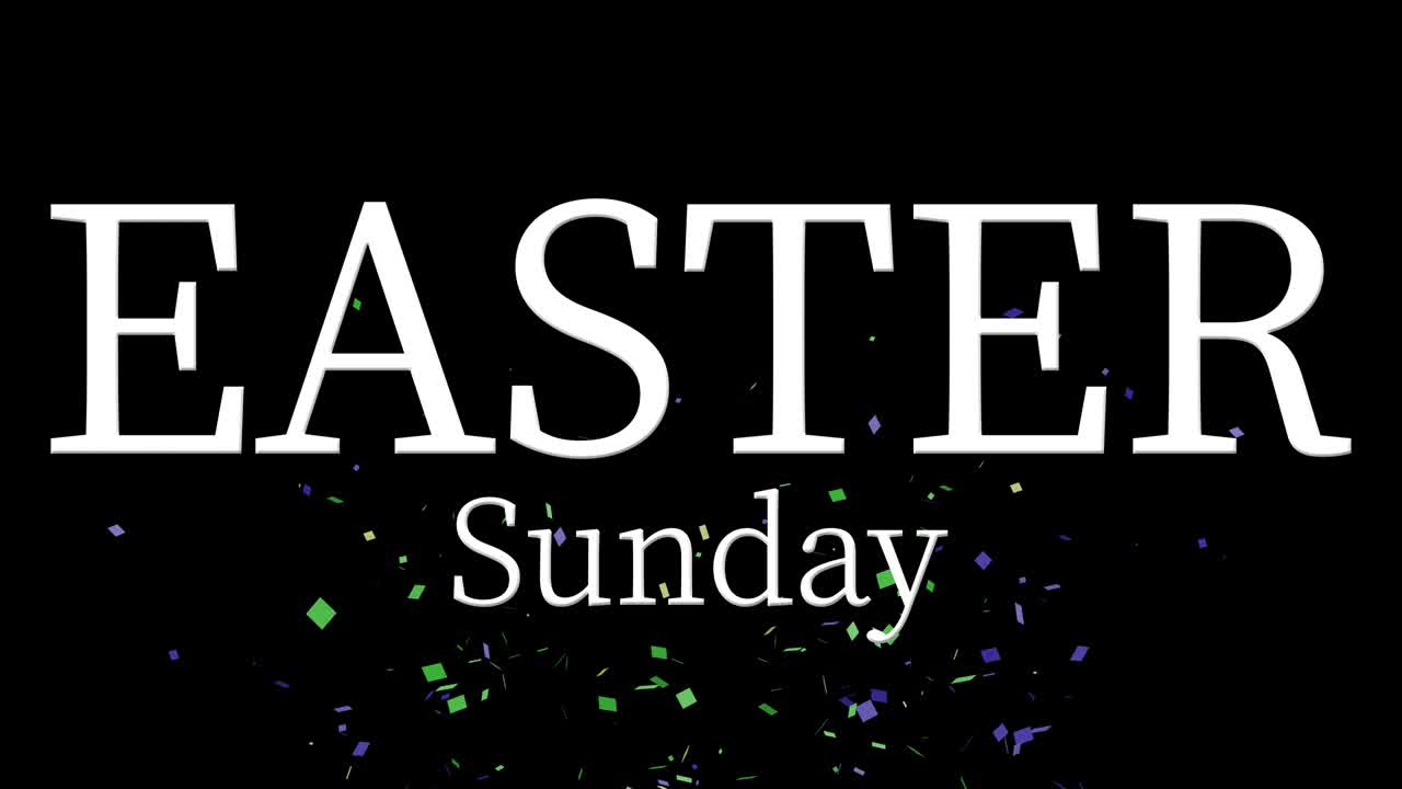 Domenica di Pasqua evento animazione testo motion graphics