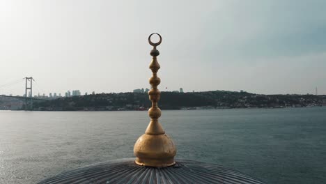 aerial view of beylerbeyi mosque in istanbul