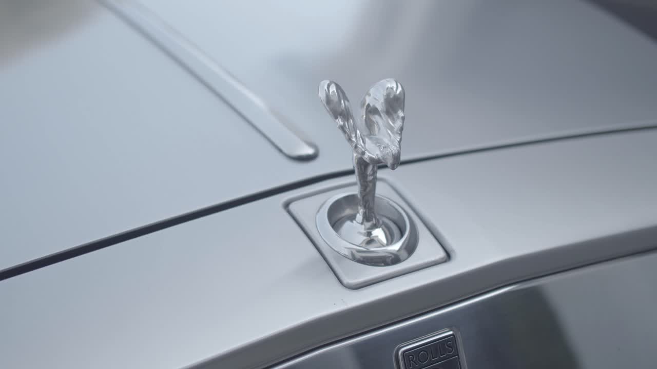 Close-up of Rolls-Royce Spirit of Ecstasy Hood Ornament