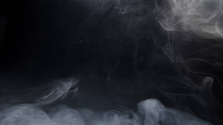Haze smoke swirling on black background 05