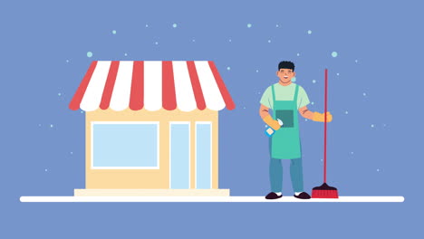 limpieza de tiendas