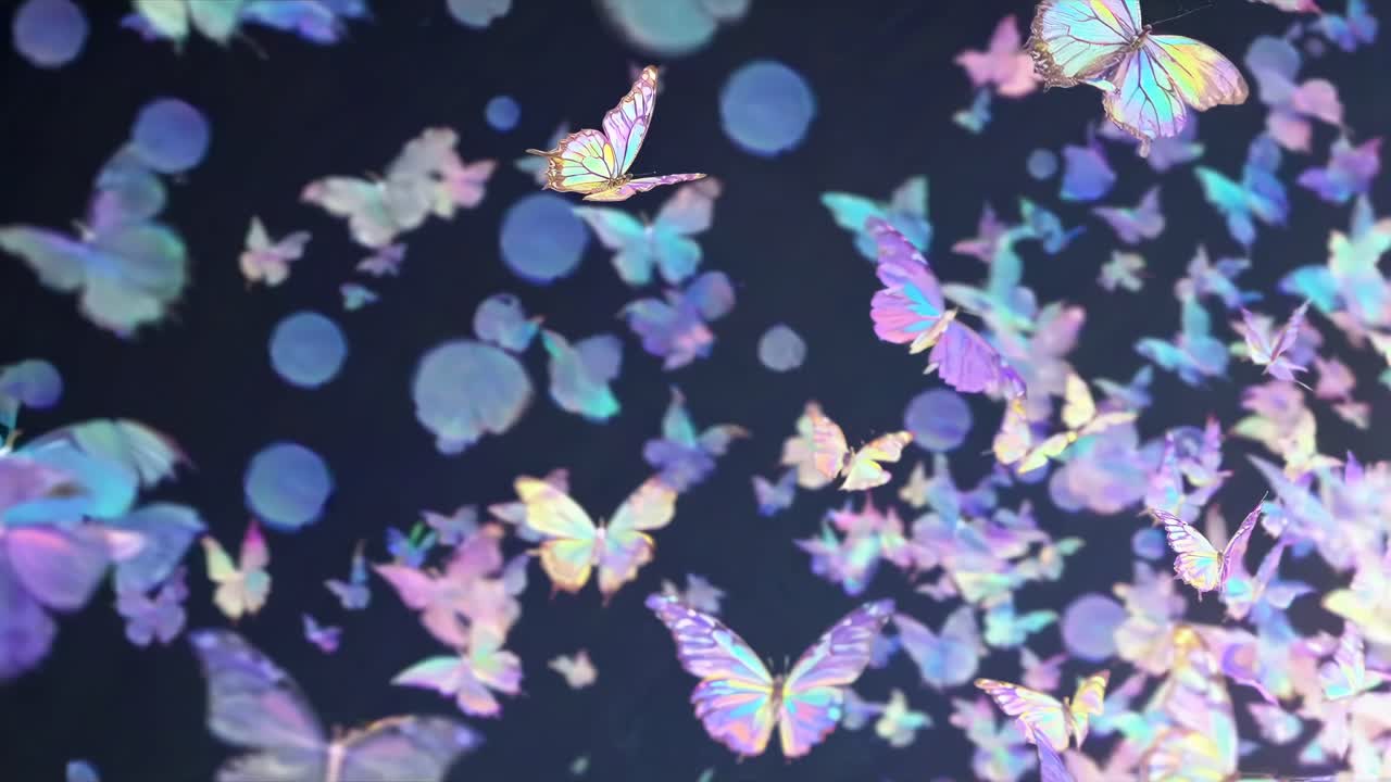 A dreamy, pastel-colored video concept featuring butterflies in flight