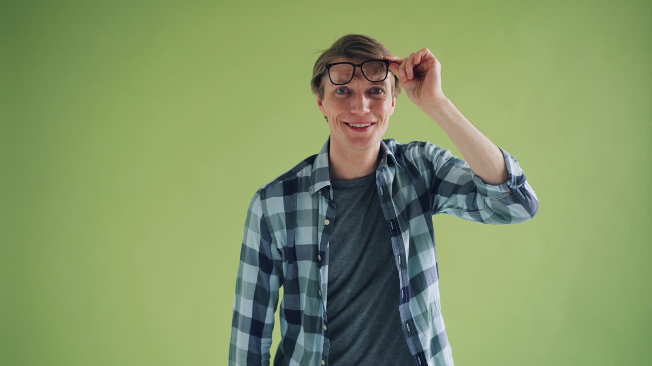 Man with Glasses Surprised