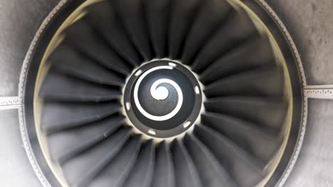 The-rotation-of-airplane-engine