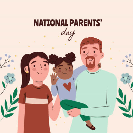 national parents' day family portrait