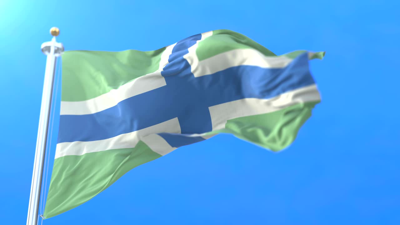 잉글랜드 남서부에 있는 글러스터셔 카운티의 국기.