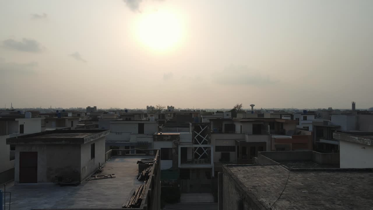 Vista aerea di un complesso residenziale in Pakistan