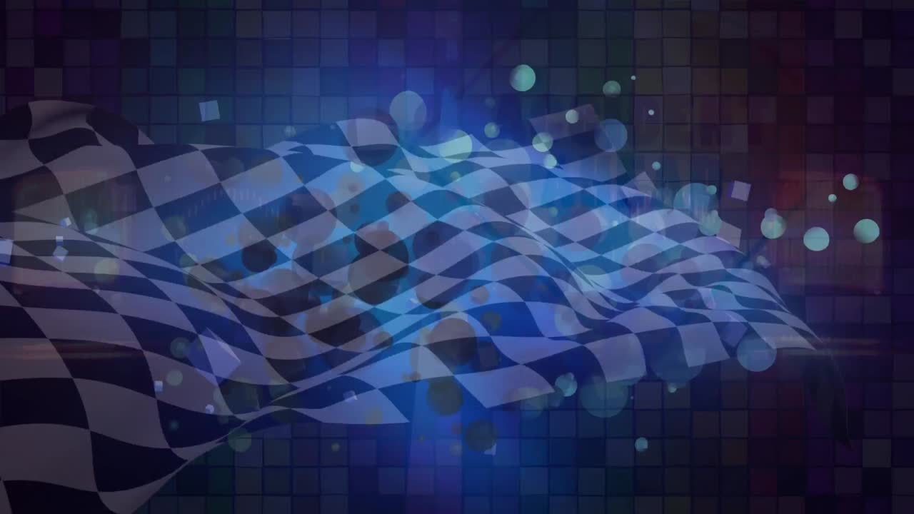 검은색과  ⁇ 색의 레이싱  ⁇ 발을 흔드는 불빛의 애니메이션