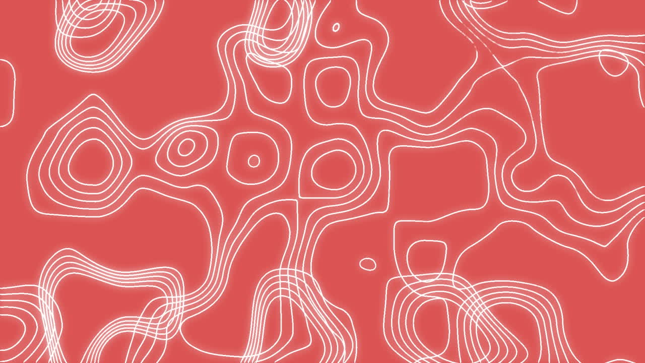 오렌지색 배경에 흔들리는  ⁇ 색 트레일