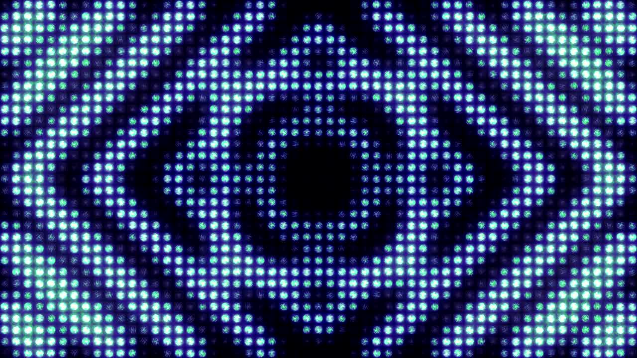 patrón geométrico pulsante en una enorme pared de luz