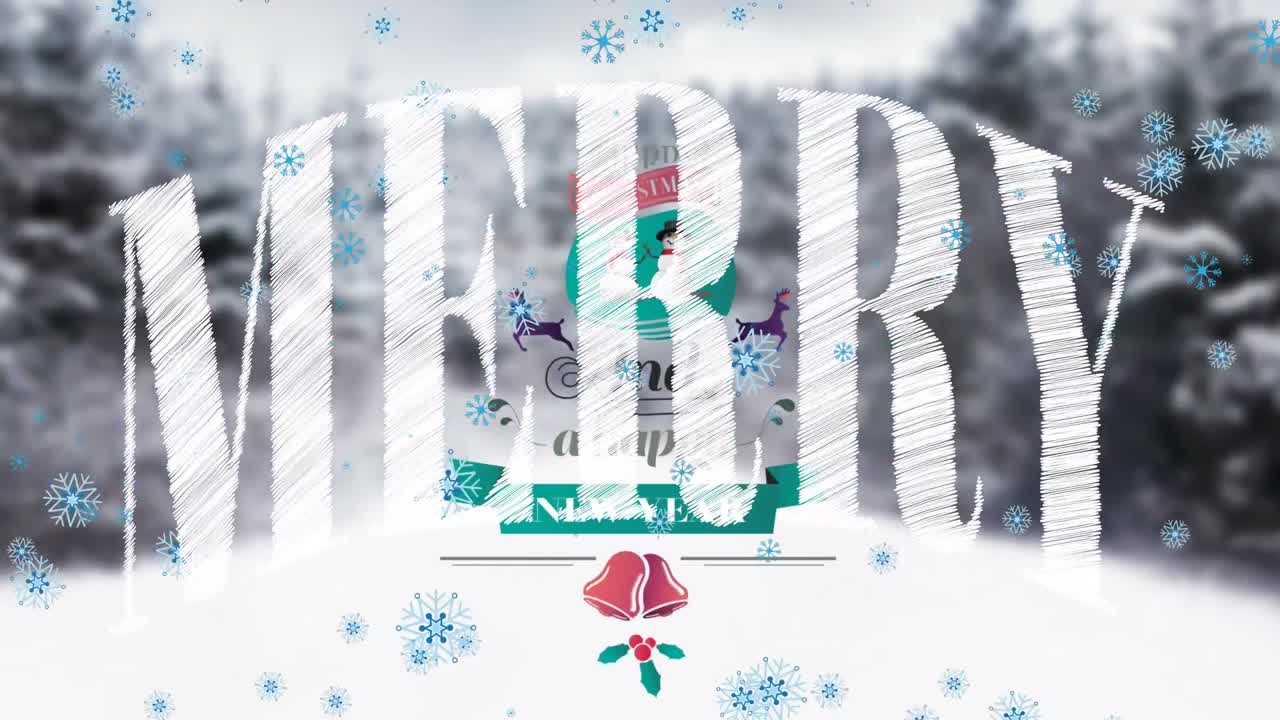 이 비디오는 블루 스노우플레이크가 검은 바탕에 떨어지는 애니메이션입니다.