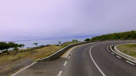 scenic coastal road in mauritius