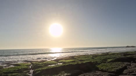 time-lapse for beautiful sunset above the sea, nature video high-quality footage. scene of colorful romantic sky sunset. , dakhla, morocco