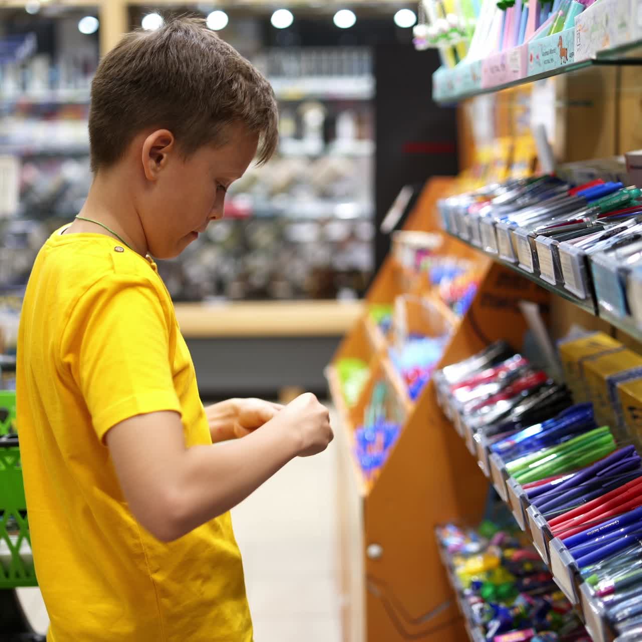 Boy preparing to school