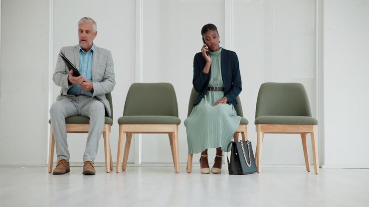 People waiting for a job interview