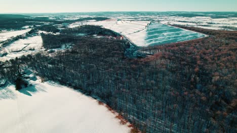 vista de invierno del vertedero de narvon: gestión de la eliminación de materiales