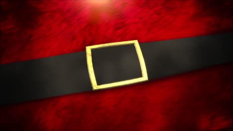 animated close up red santa claus belt