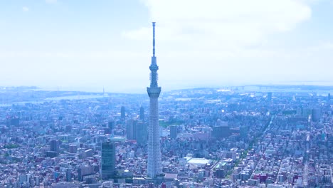 aerial view of tokyo city center