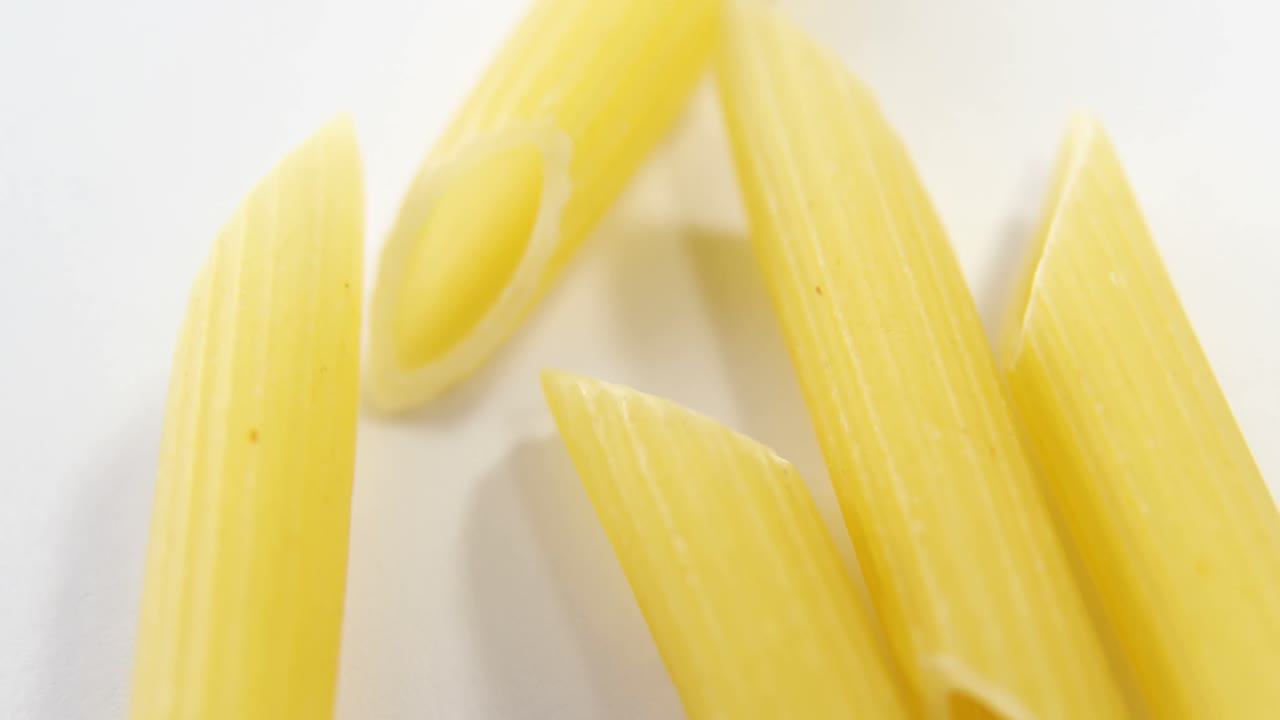 primer plano de la pasta de penne