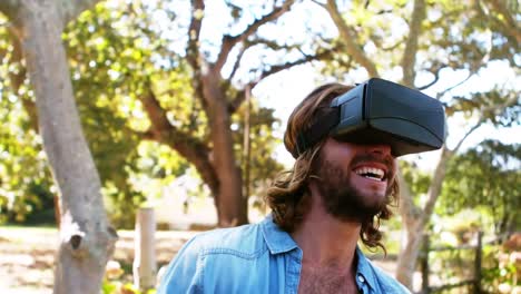 Man-using-virtual-glasses