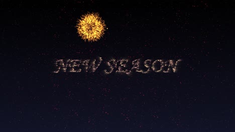 amazing fireworks for new season
