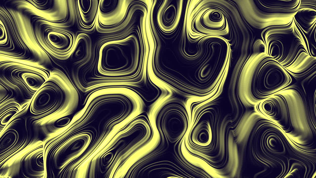 Radiant black and yellow swirl pattern