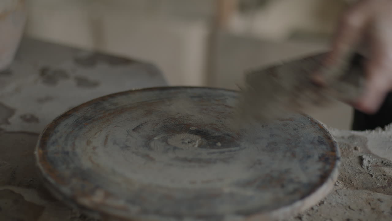도자기 의 바 에 점토 를 형성 하는 도자기