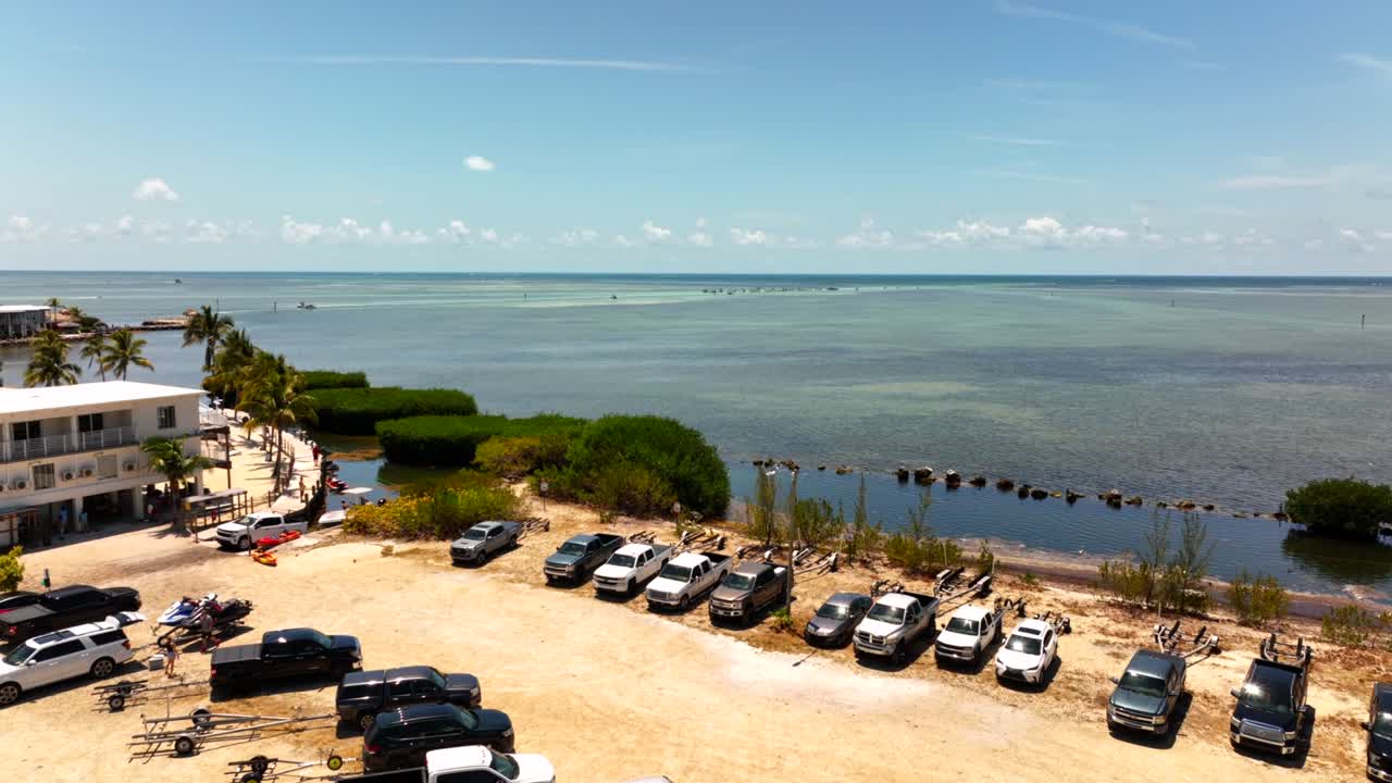 플로리다 키즈의 스쿠버 물 - 5k 공중 드론 비디오