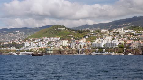 Coast of Madeira island, as seen from the sea