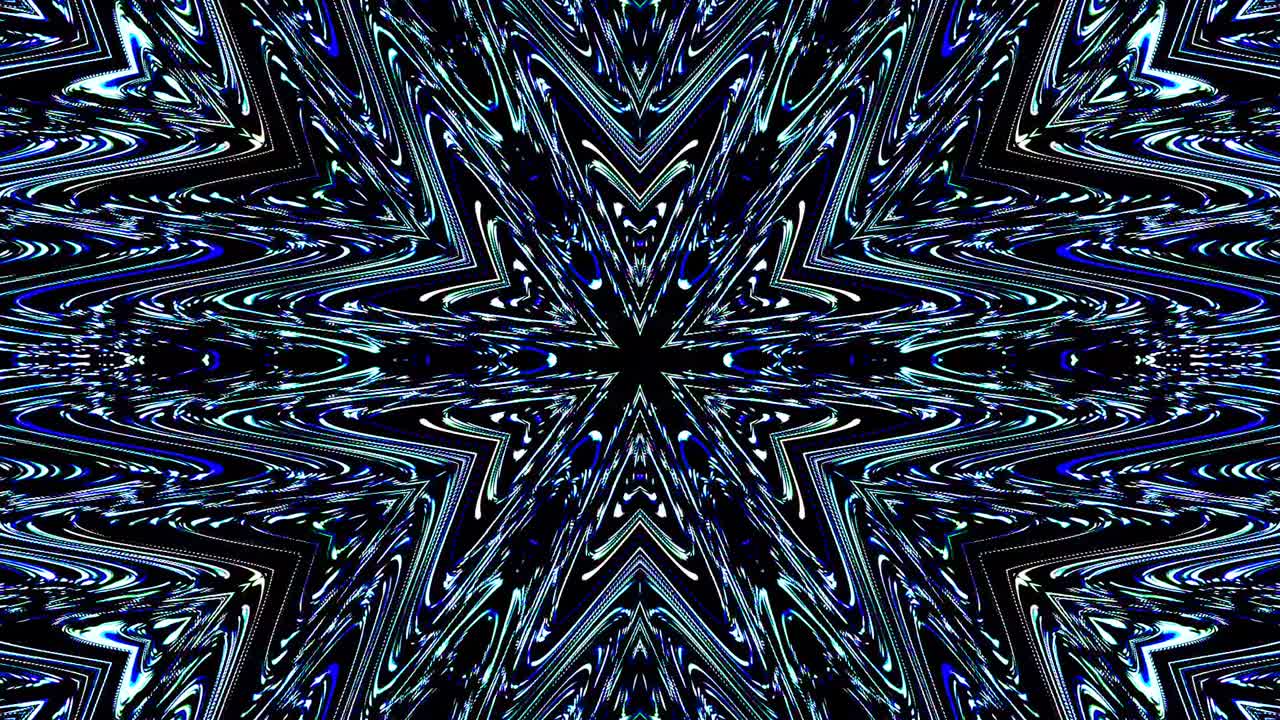 Beautiful abstract kaleidoscope that shines, a radiant light that regulates the subtle movements