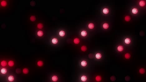 Rote-Runde-LED-Wandleuchten-VJ-Loops-4k