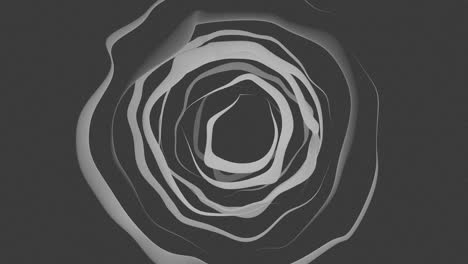patrón circular abstracto en escala de gris