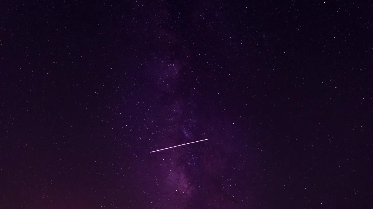 Milky Way Galaxy Night Sky Timelapse Shooting Stars