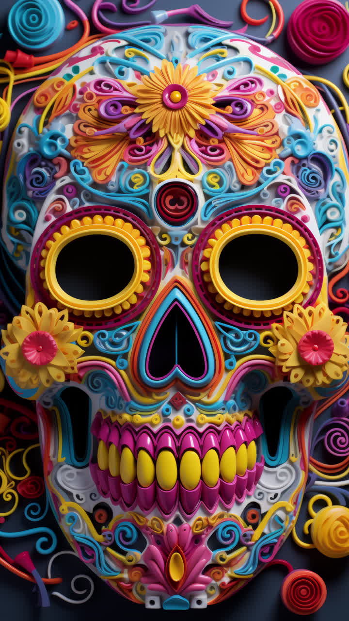 созданные конфетные черепа.