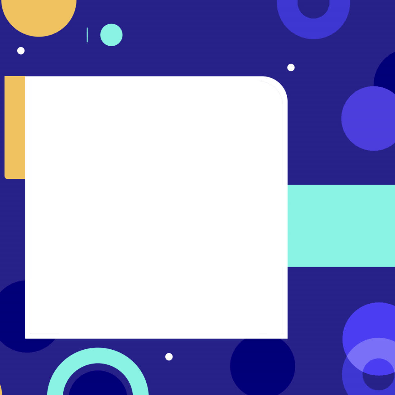 Abstract Geometric Design with Central Frame