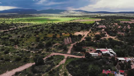 circundando la mina de santa brigida y los hornos fuera de mineral de pozos méxico