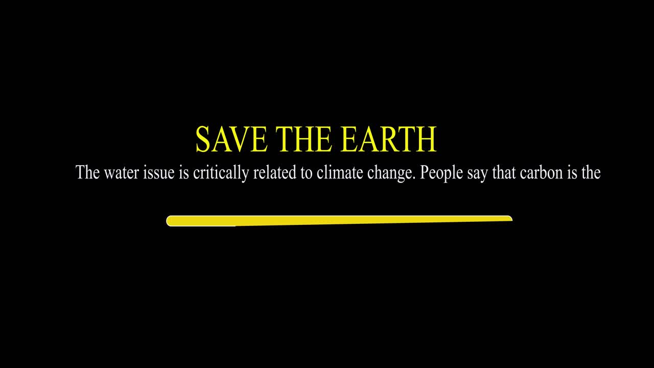 Save the earth climate change campaign