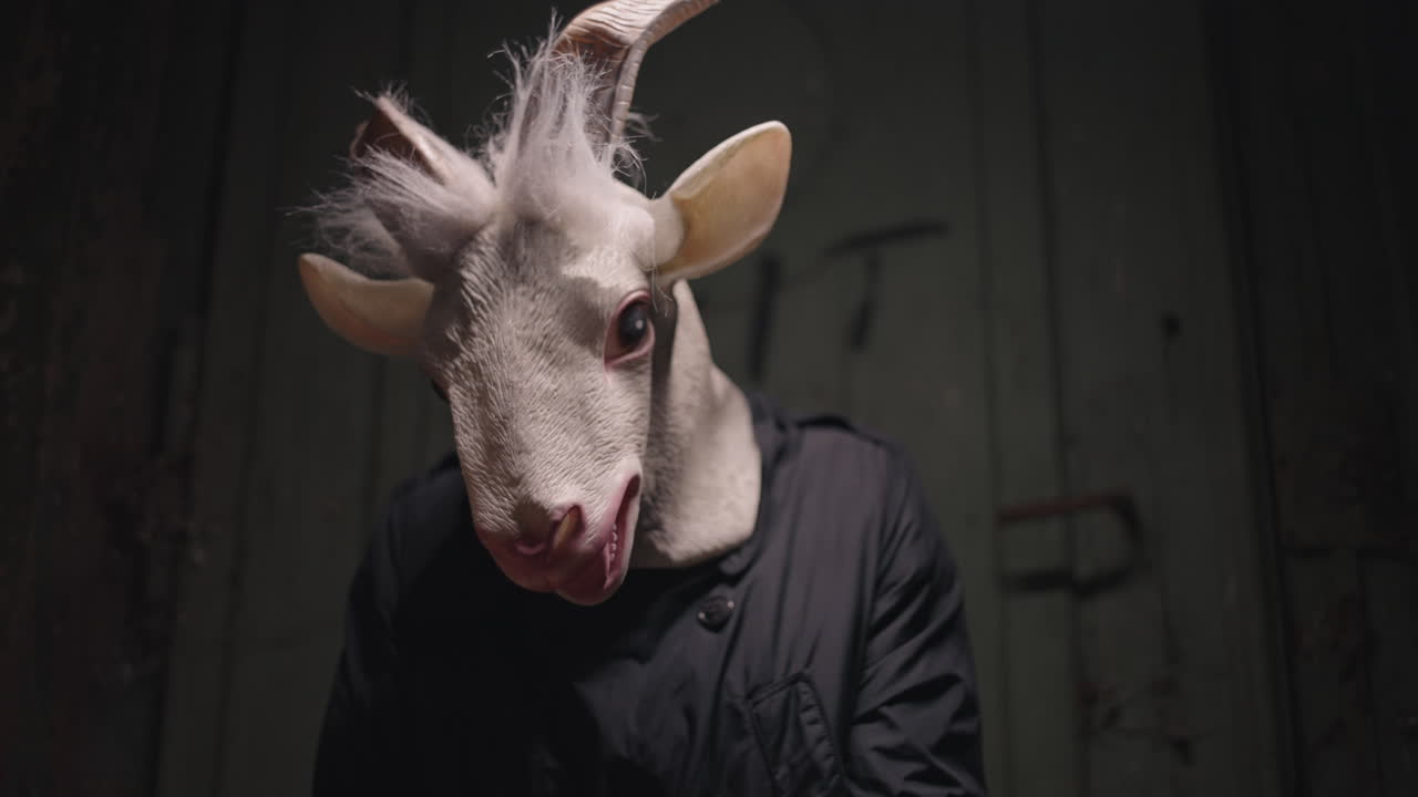 Person in a Goat Mask