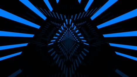 túnel de fondo brillante con bucle azul