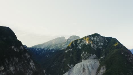 mountain scenery at sunrise/sunset