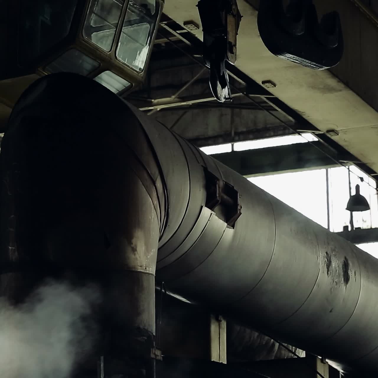 grúa aérea de fábrica