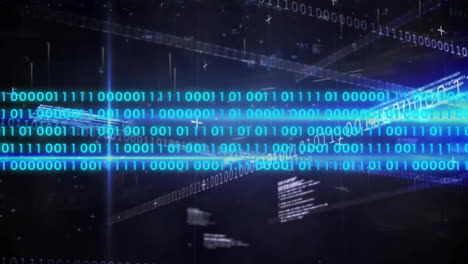 animation of binary coding data processing
