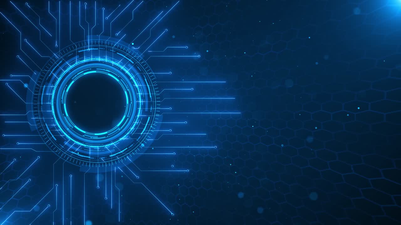 Technology round hud futuristic interface target background circle element digital information