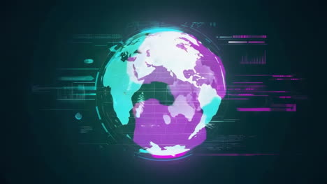 digital global network and data connection