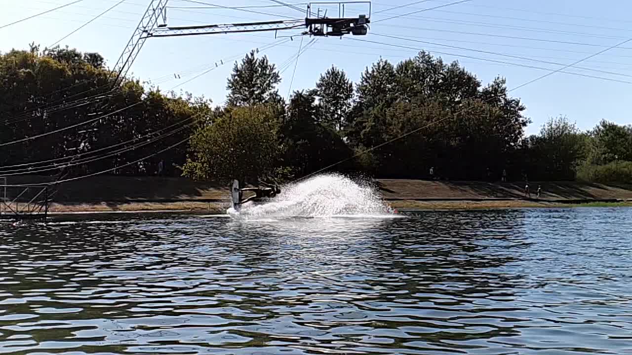Wakeboarding on a Cable Park