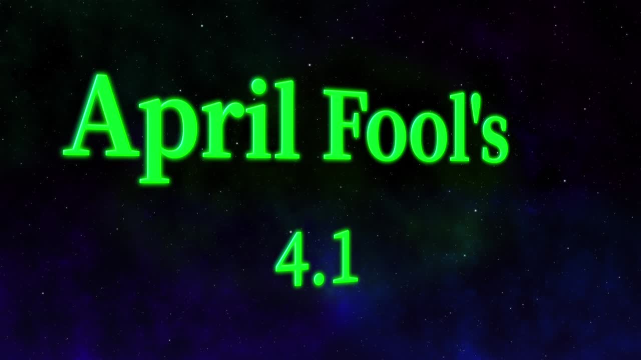 April Fool's English Message Text Animation Motion Graphics