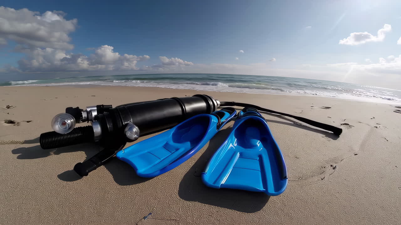 Scuba Diving Gear on the Beach